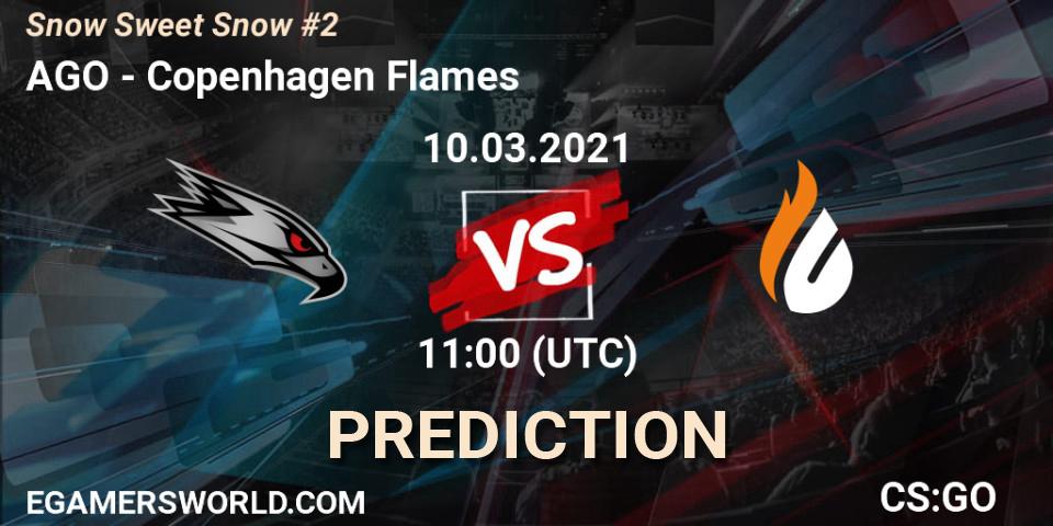 Pronósticos AGO - Copenhagen Flames. 10.03.2021 at 11:00. Snow Sweet Snow #2 - Counter-Strike (CS2)
