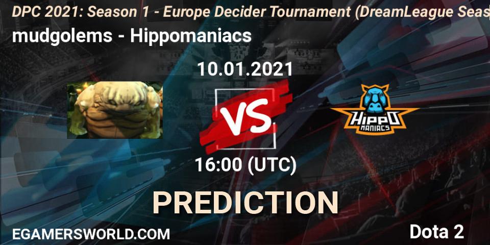 Pronósticos mudgolems - Hippomaniacs. 10.01.2021 at 16:00. DPC 2021: Season 1 - Europe Decider Tournament (DreamLeague Season 14) - Dota 2
