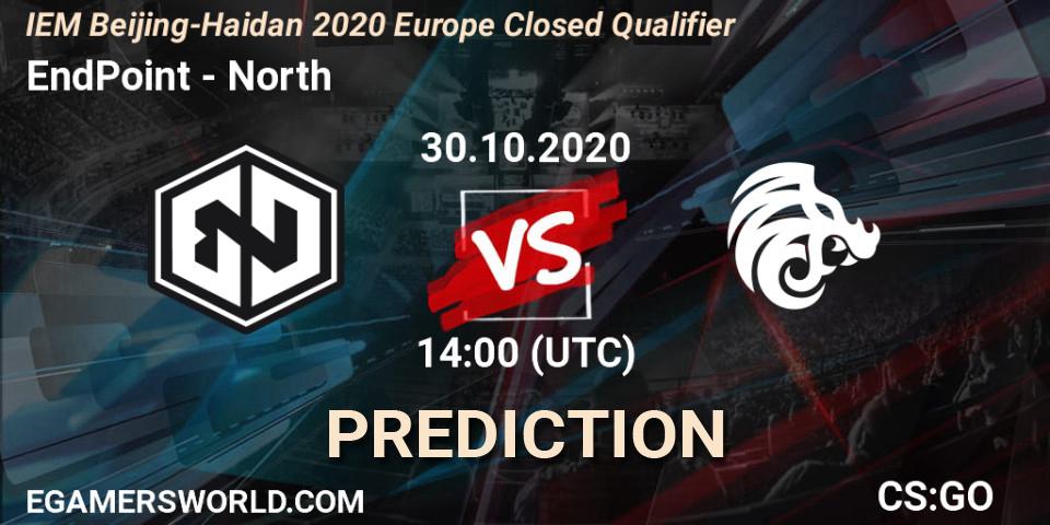 Pronósticos EndPoint - North. 30.10.2020 at 14:00. IEM Beijing-Haidian 2020 Europe Closed Qualifier - Counter-Strike (CS2)