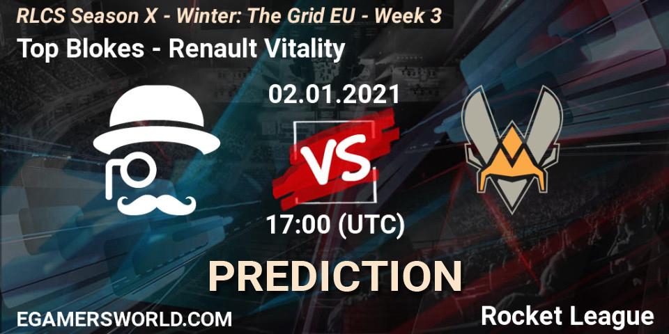 Pronósticos Top Blokes - Renault Vitality. 02.01.21. RLCS Season X - Winter: The Grid EU - Week 3 - Rocket League