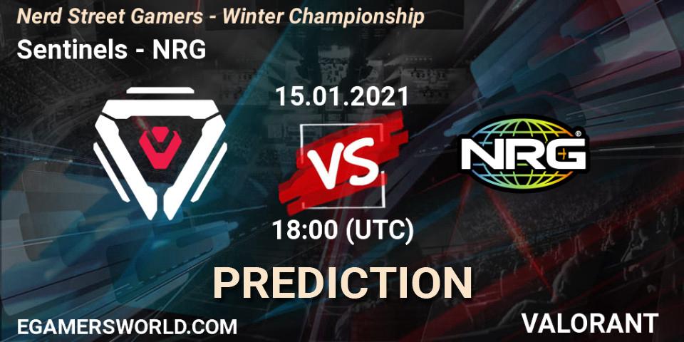 Pronósticos Sentinels - NRG. 15.01.2021 at 18:00. Nerd Street Gamers - Winter Championship - VALORANT