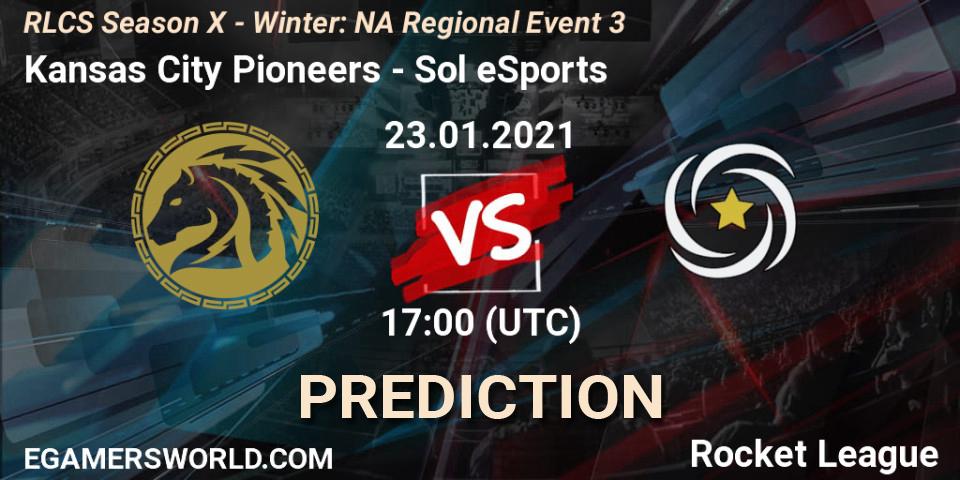 Pronósticos Kansas City Pioneers - Sol eSports. 23.01.2021 at 18:00. RLCS Season X - Winter: NA Regional Event 3 - Rocket League