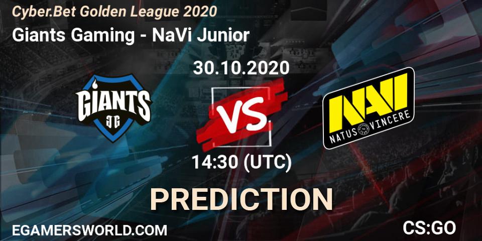 Pronósticos Giants Gaming - NaVi Junior. 30.10.2020 at 14:30. Cyber.Bet Golden League 2020 - Counter-Strike (CS2)