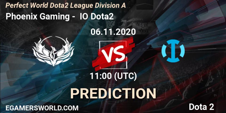 Pronósticos Phoenix Gaming - IO Dota2. 06.11.20. Perfect World Dota2 League Division A - Dota 2
