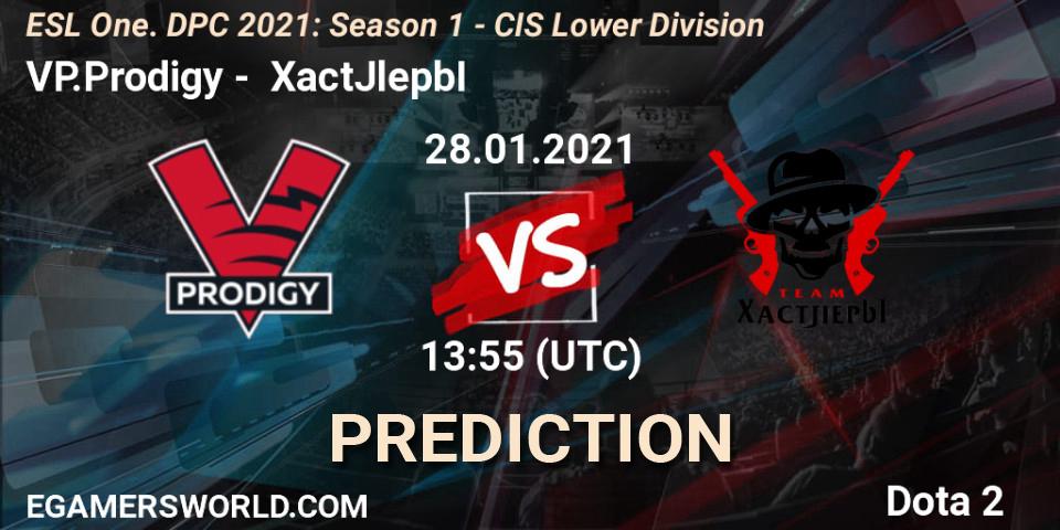 Pronósticos VP.Prodigy - XactJlepbI. 28.01.21. ESL One. DPC 2021: Season 1 - CIS Lower Division - Dota 2