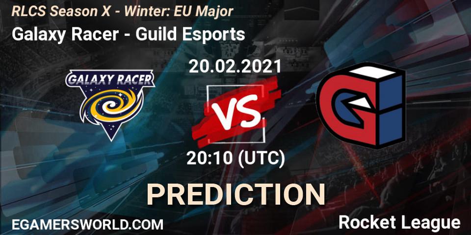 Pronósticos Galaxy Racer - Guild Esports. 20.02.2021 at 20:40. RLCS Season X - Winter: EU Major - Rocket League