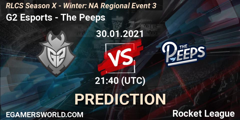 Pronósticos G2 Esports - The Peeps. 30.01.21. RLCS Season X - Winter: NA Regional Event 3 - Rocket League