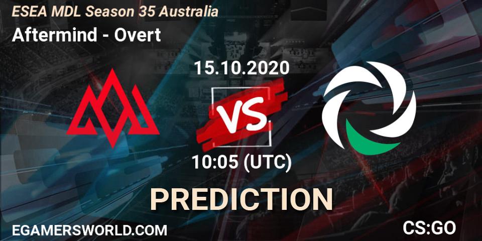 Pronósticos Aftermind - Overt. 15.10.2020 at 10:05. ESEA MDL Season 35 Australia - Counter-Strike (CS2)