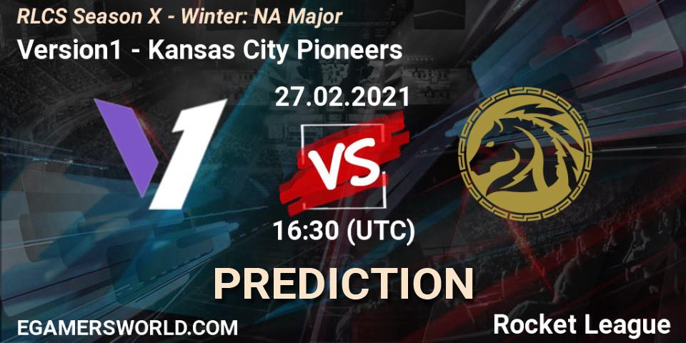 Pronósticos Version1 - Kansas City Pioneers. 27.02.2021 at 16:30. RLCS Season X - Winter: NA Major - Rocket League