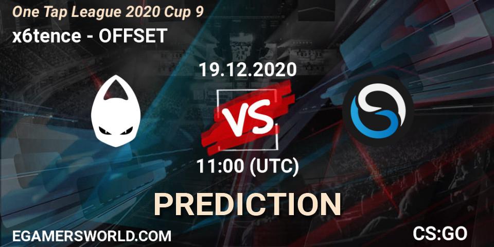 Pronósticos x6tence - OFFSET. 19.12.20. One Tap League 2020 Cup 9 - CS2 (CS:GO)