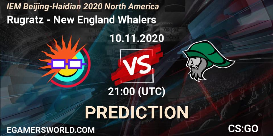 Pronósticos Rugratz - New England Whalers. 10.11.20. IEM Beijing-Haidian 2020 North America - CS2 (CS:GO)