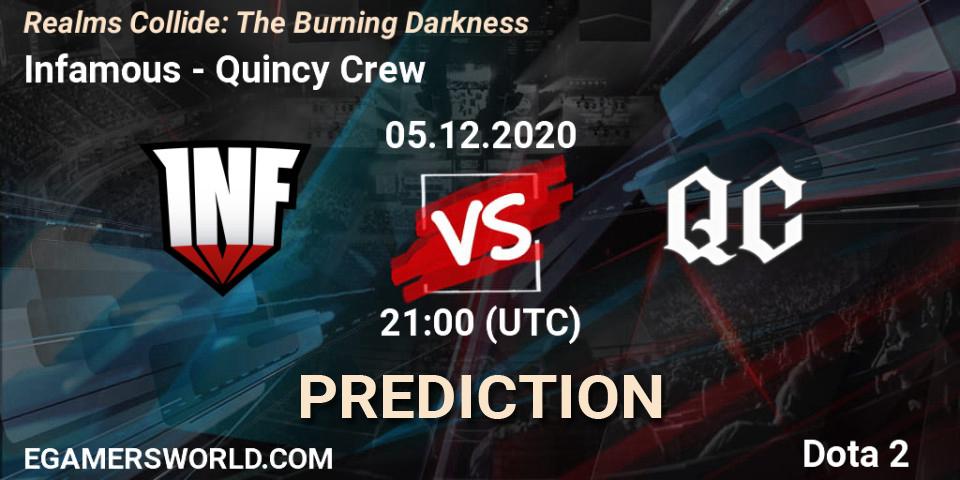 Pronósticos Infamous - Quincy Crew. 06.12.2020 at 00:10. Realms Collide: The Burning Darkness - Dota 2