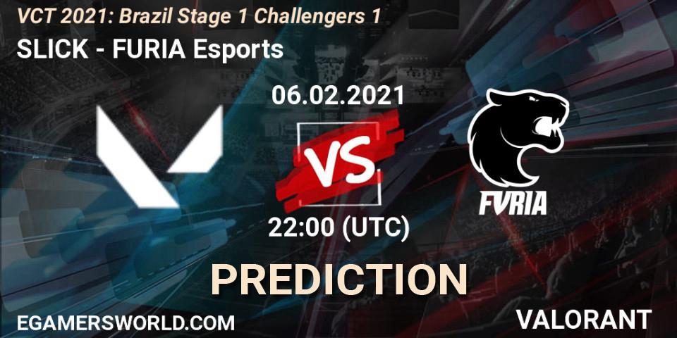 Pronósticos SLICK - FURIA Esports. 06.02.2021 at 22:00. VCT 2021: Brazil Stage 1 Challengers 1 - VALORANT