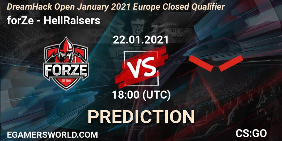 Pronósticos forZe - HellRaisers. 22.01.21. DreamHack Open January 2021 Europe Closed Qualifier - CS2 (CS:GO)