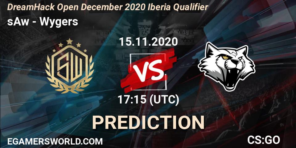 Pronósticos sAw - Wygers. 15.11.2020 at 17:15. DreamHack Open December 2020 Iberia Qualifier - Counter-Strike (CS2)