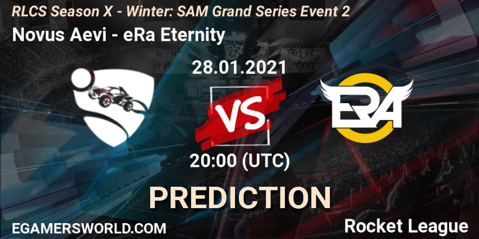 Pronósticos Novus Aevi - eRa Eternity. 28.01.2021 at 20:00. RLCS Season X - Winter: SAM Grand Series Event 2 - Rocket League