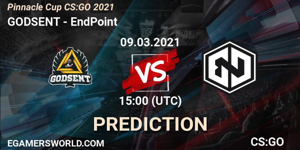 Pronósticos GODSENT - EndPoint. 09.03.21. Pinnacle Cup #1 - CS2 (CS:GO)