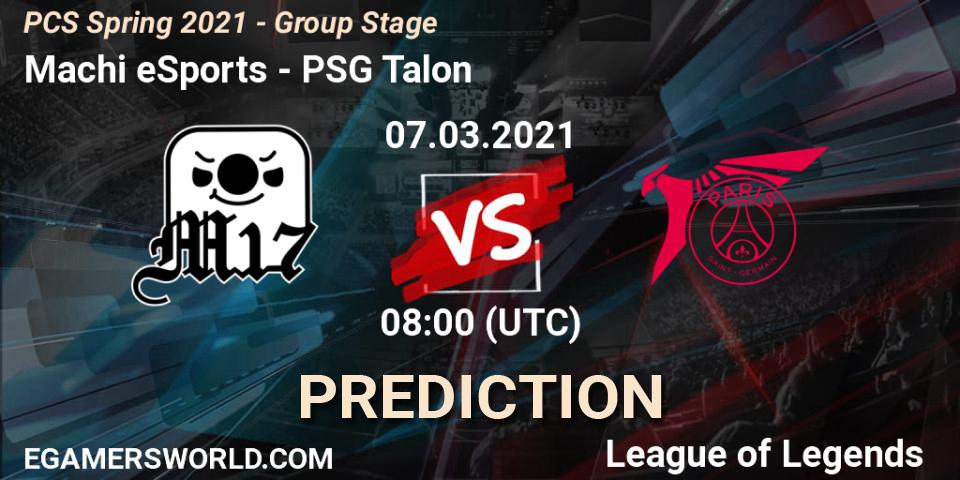 Pronósticos Machi eSports - PSG Talon. 07.03.2021 at 10:10. PCS Spring 2021 - Group Stage - LoL