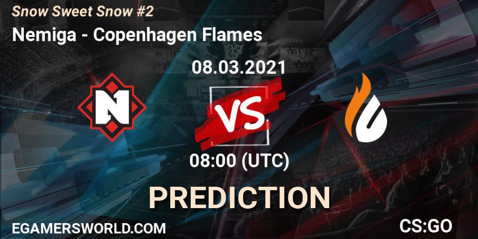 Pronósticos Nemiga - Copenhagen Flames. 08.03.2021 at 08:00. Snow Sweet Snow #2 - Counter-Strike (CS2)