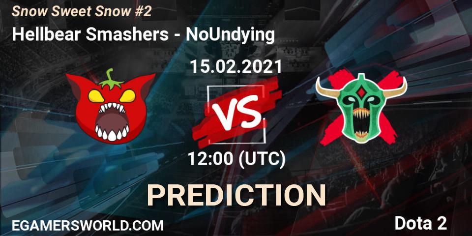 Pronósticos Hellbear Smashers - NoUndying. 15.02.2021 at 12:02. Snow Sweet Snow #2 - Dota 2