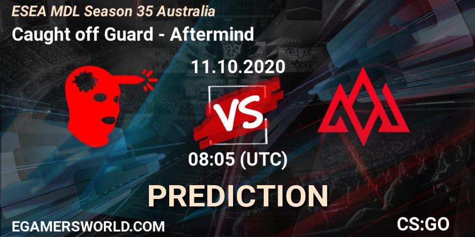 Pronósticos Caught off Guard - Aftermind. 11.10.2020 at 08:05. ESEA MDL Season 35 Australia - Counter-Strike (CS2)