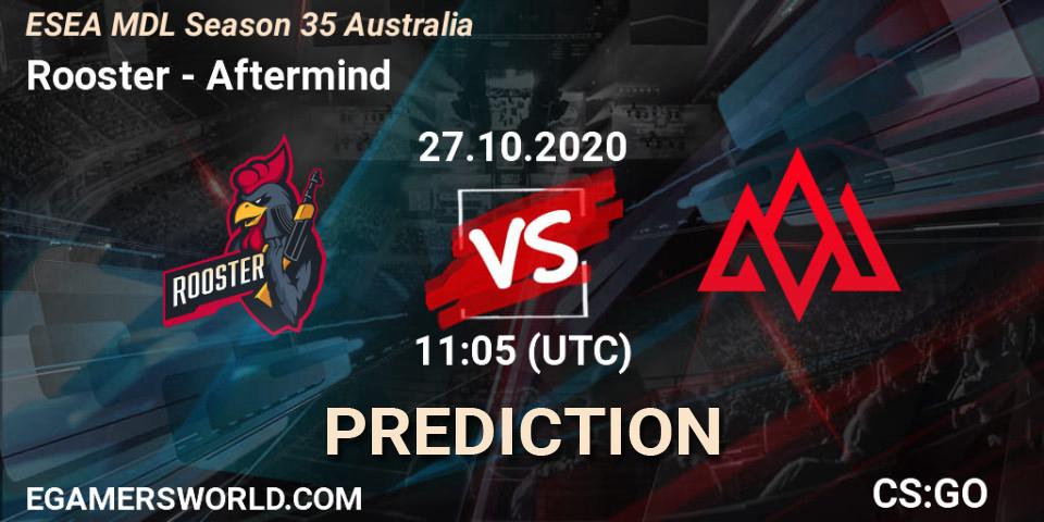 Pronósticos Rooster - Aftermind. 28.10.2020 at 09:05. ESEA MDL Season 35 Australia - Counter-Strike (CS2)
