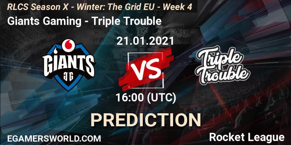Pronósticos Giants Gaming - Triple Trouble. 21.01.21. RLCS Season X - Winter: The Grid EU - Week 4 - Rocket League
