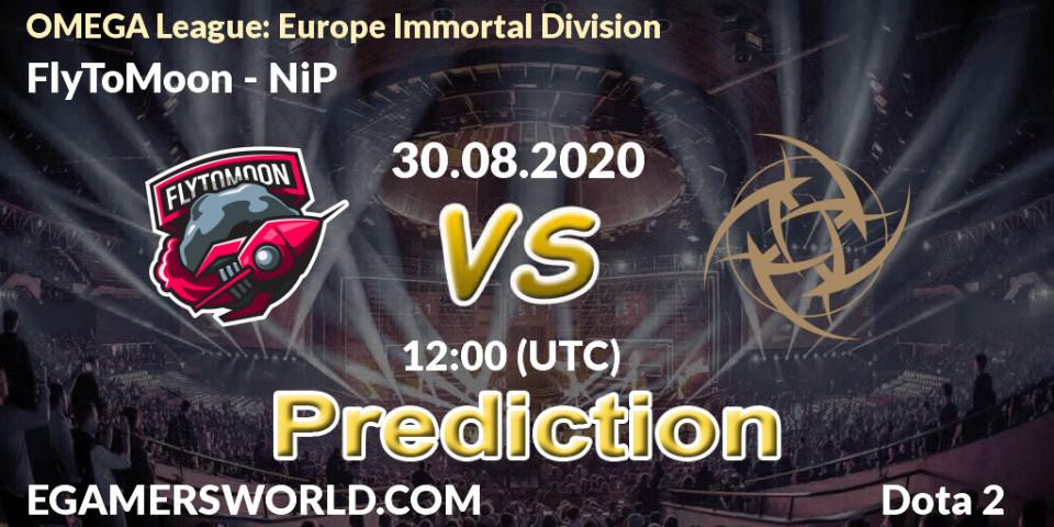 Pronósticos FlyToMoon - NiP. 30.08.20. OMEGA League: Europe Immortal Division - Dota 2