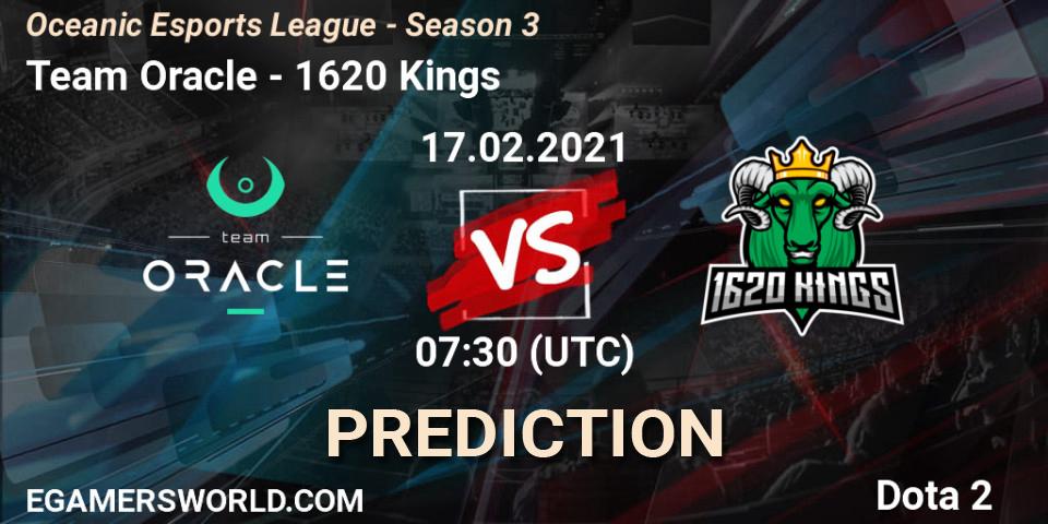 Pronósticos Team Oracle - 1620 Kings. 17.02.21. Oceanic Esports League - Season 3 - Dota 2