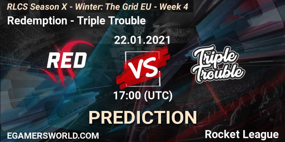 Pronósticos Redemption - Triple Trouble. 22.01.21. RLCS Season X - Winter: The Grid EU - Week 4 - Rocket League