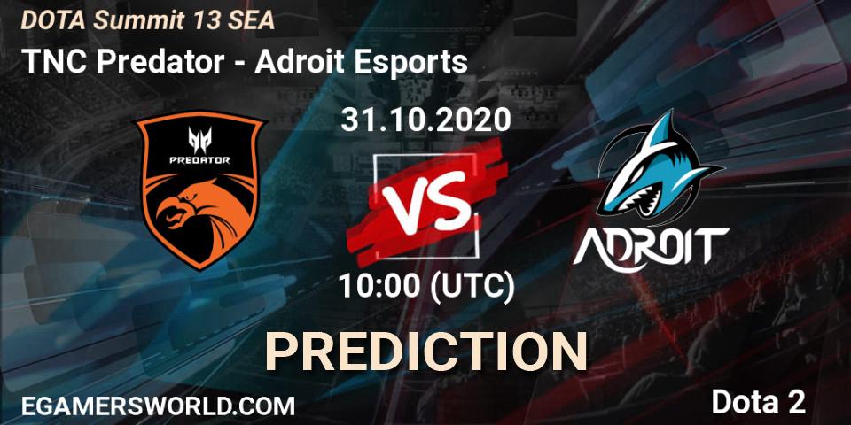 Pronósticos TNC Predator - Adroit Esports. 02.11.20. DOTA Summit 13: SEA - Dota 2