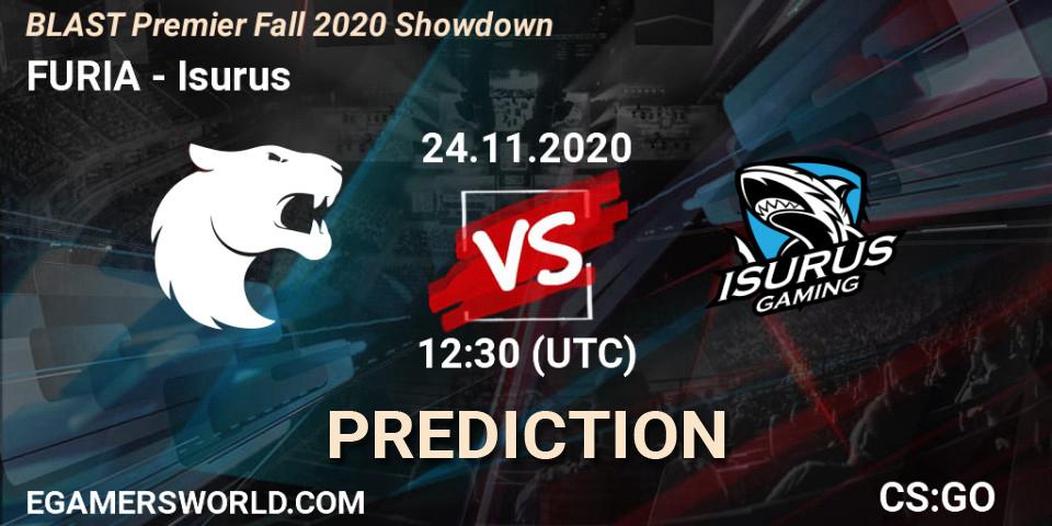 Pronósticos FURIA - Isurus. 24.11.20. BLAST Premier Fall 2020 Showdown - CS2 (CS:GO)