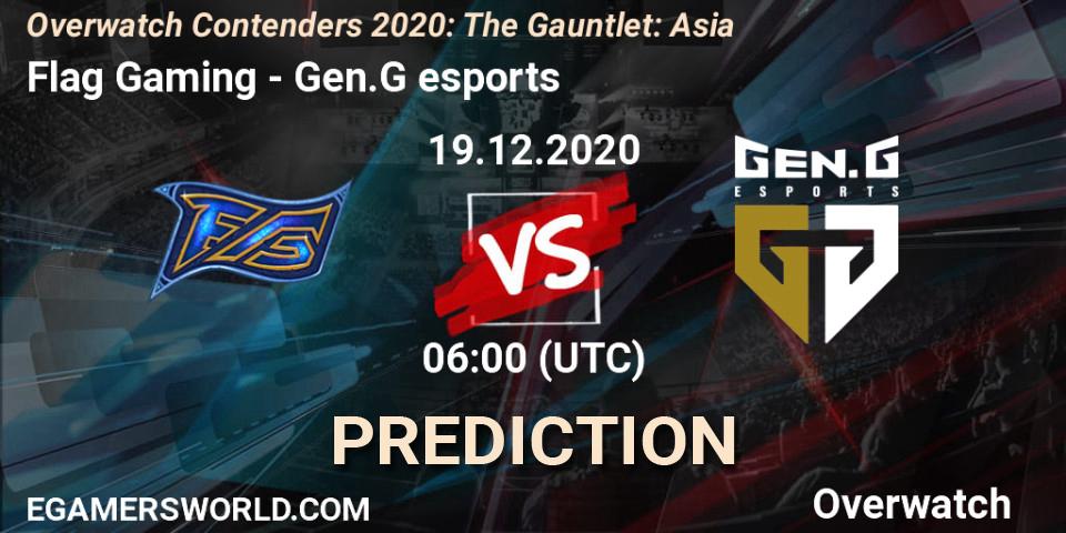 Pronósticos Flag Gaming - Gen.G esports. 19.12.20. Overwatch Contenders 2020: The Gauntlet: Asia - Overwatch