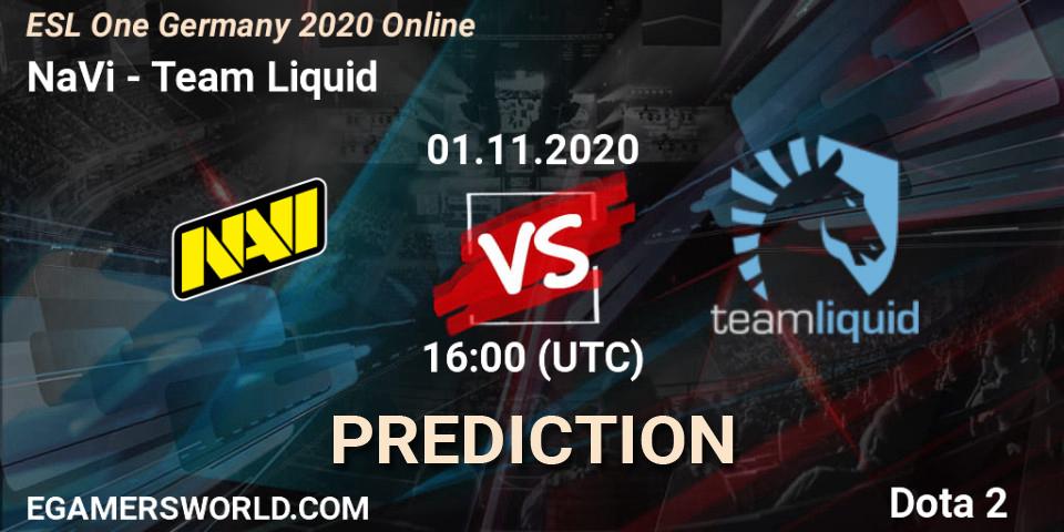 Pronósticos NaVi - Team Liquid. 01.11.2020 at 16:00. ESL One Germany 2020 Online - Dota 2