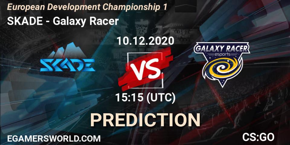Pronósticos SKADE - Galaxy Racer. 10.12.2020 at 15:15. European Development Championship 1 - Counter-Strike (CS2)