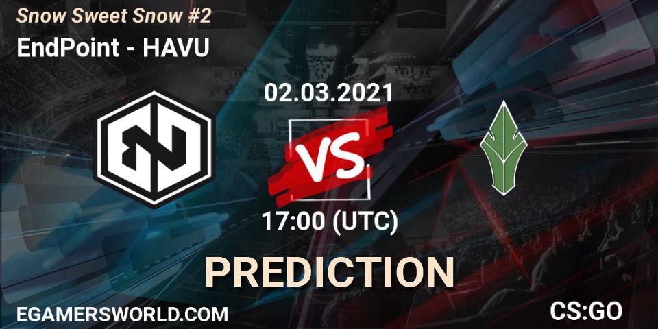 Pronósticos EndPoint - HAVU. 02.03.2021 at 17:00. Snow Sweet Snow #2 - Counter-Strike (CS2)