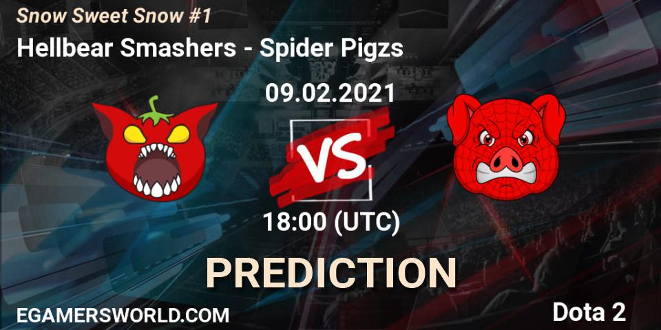Pronósticos Hellbear Smashers - Spider Pigzs. 09.02.2021 at 18:41. Snow Sweet Snow #1 - Dota 2
