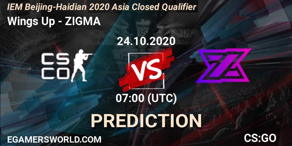 Pronósticos Wings Up - ZIGMA. 24.10.2020 at 07:00. IEM Beijing-Haidian 2020 Asia Closed Qualifier - Counter-Strike (CS2)