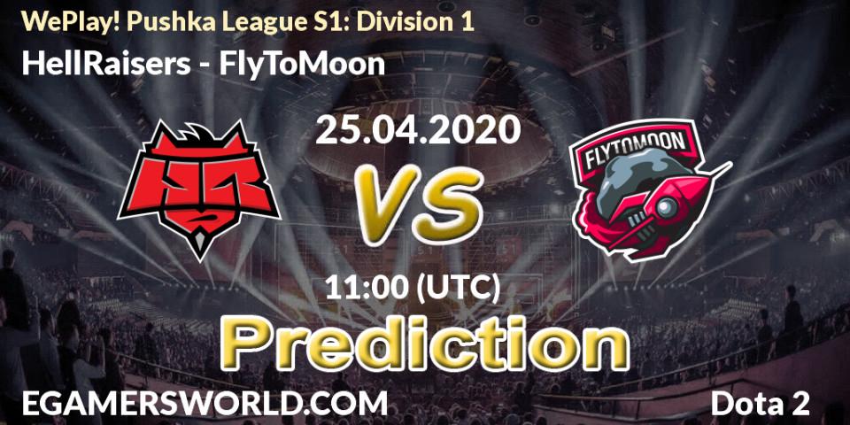 Pronósticos HellRaisers - FlyToMoon. 25.04.20. WePlay! Pushka League S1: Division 1 - Dota 2