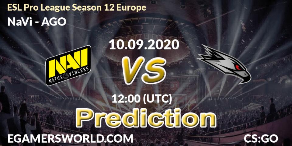 Pronósticos NaVi - AGO. 10.09.2020 at 12:00. ESL Pro League Season 12 Europe - Counter-Strike (CS2)