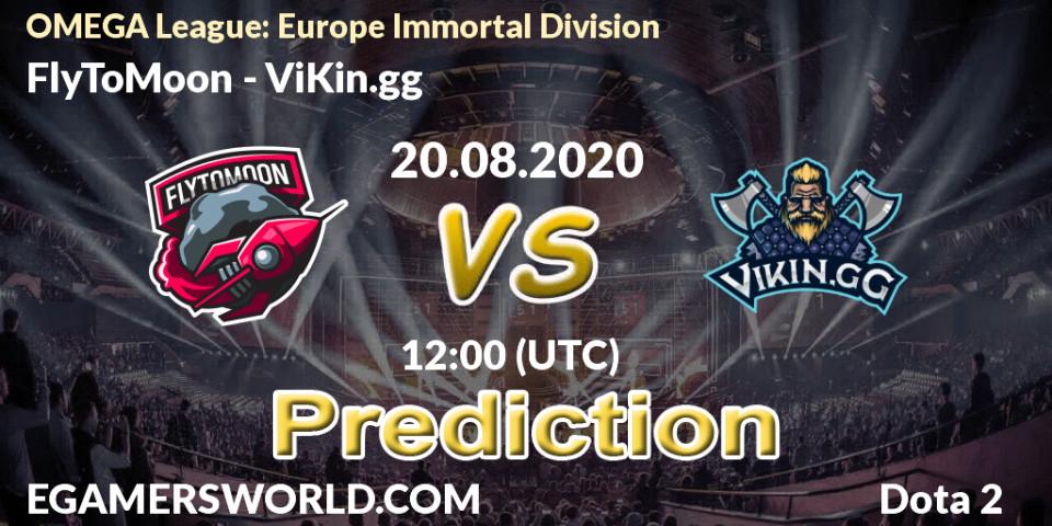 Pronósticos FlyToMoon - ViKin.gg. 20.08.2020 at 12:01. OMEGA League: Europe Immortal Division - Dota 2
