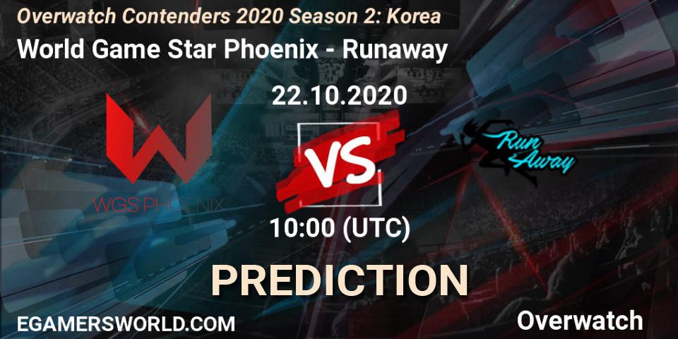 Pronósticos World Game Star Phoenix - Runaway. 22.10.20. Overwatch Contenders 2020 Season 2: Korea - Overwatch
