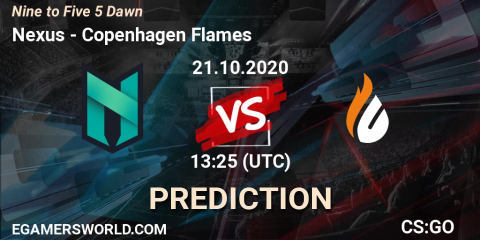 Pronósticos Nexus - Copenhagen Flames. 21.10.20. Nine to Five 5 Dawn - CS2 (CS:GO)