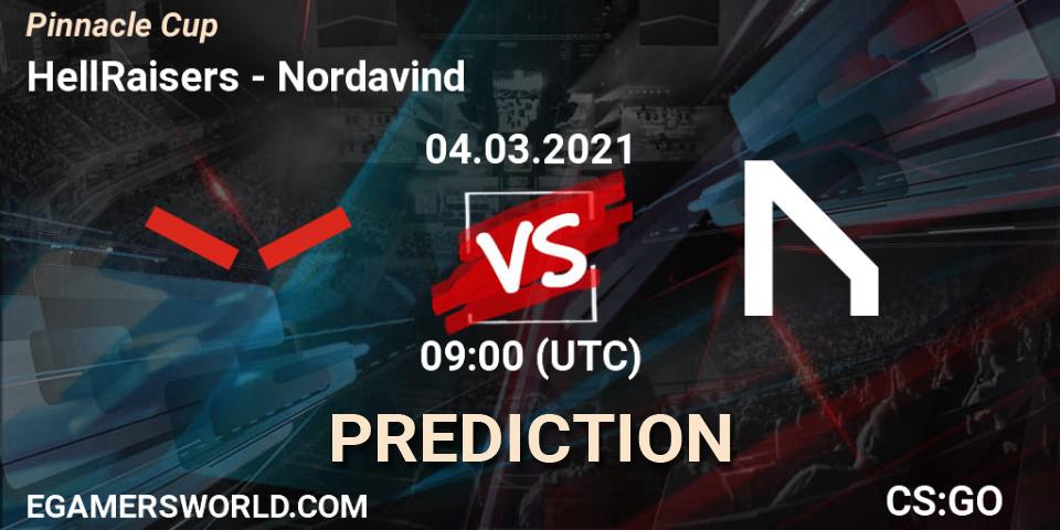 Pronósticos HellRaisers - Nordavind. 04.03.2021 at 09:00. Pinnacle Cup #1 - Counter-Strike (CS2)