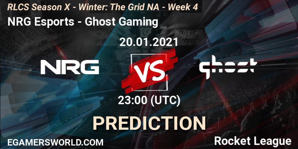 Pronósticos NRG Esports - Ghost Gaming. 20.01.21. RLCS Season X - Winter: The Grid NA - Week 4 - Rocket League