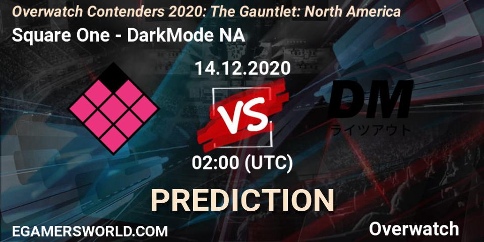 Pronósticos Square One - DarkMode NA. 14.12.20. Overwatch Contenders 2020: The Gauntlet: North America - Overwatch