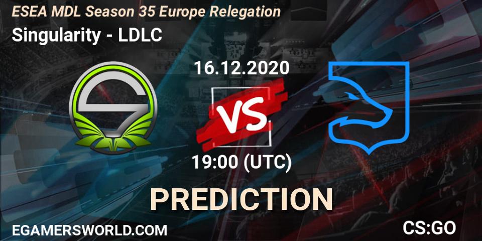 Pronósticos Singularity - LDLC. 16.12.2020 at 19:00. ESEA MDL Season 35 Europe Relegation - Counter-Strike (CS2)