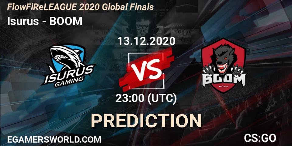 Pronósticos Isurus - BOOM. 13.12.20. FlowFiReLEAGUE 2020 Global Finals - CS2 (CS:GO)