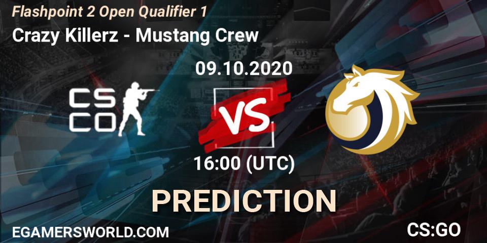Pronósticos Crazy Killerz - Mustang Crew. 09.10.20. Flashpoint 2 Open Qualifier 1 - CS2 (CS:GO)