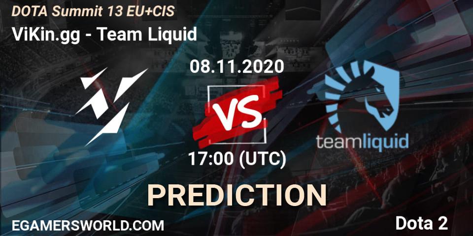 Pronósticos ViKin.gg - Team Liquid. 08.11.2020 at 17:05. DOTA Summit 13: EU & CIS - Dota 2